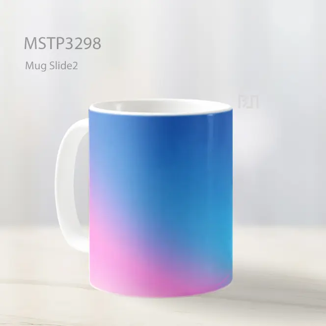 Gradasi Biru Pink Mug MSTP3298 - All-side / Desain
