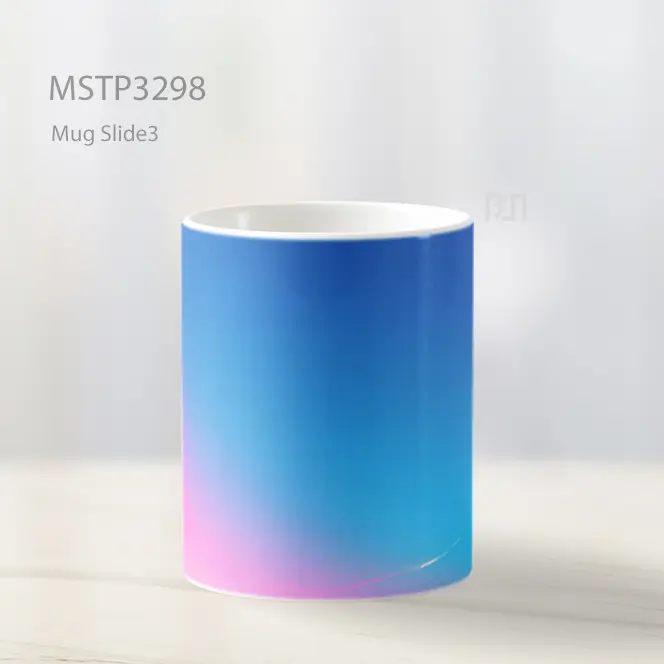 Gradasi Biru Pink Mug MSTP3298 - All-side / Desain