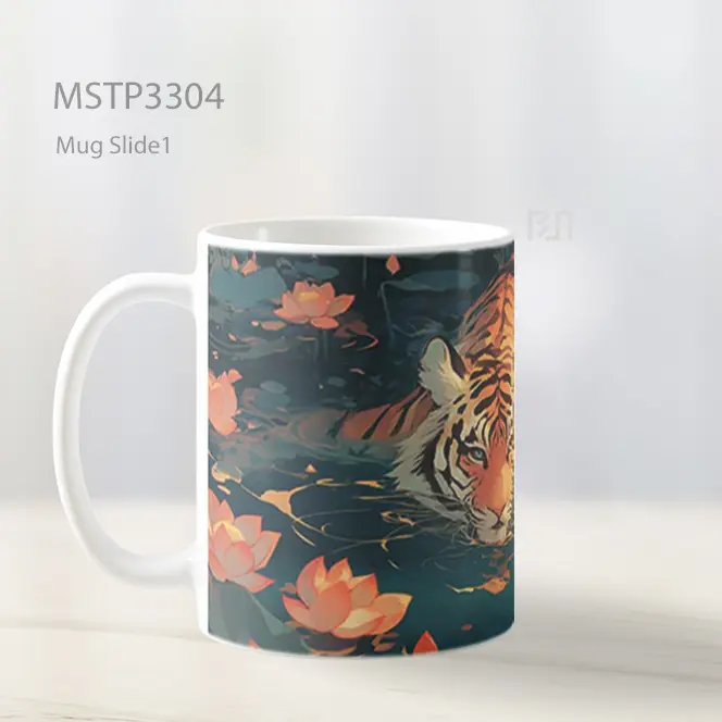 Harimau Di Air Mug MSTP3304 - All-side / Desain