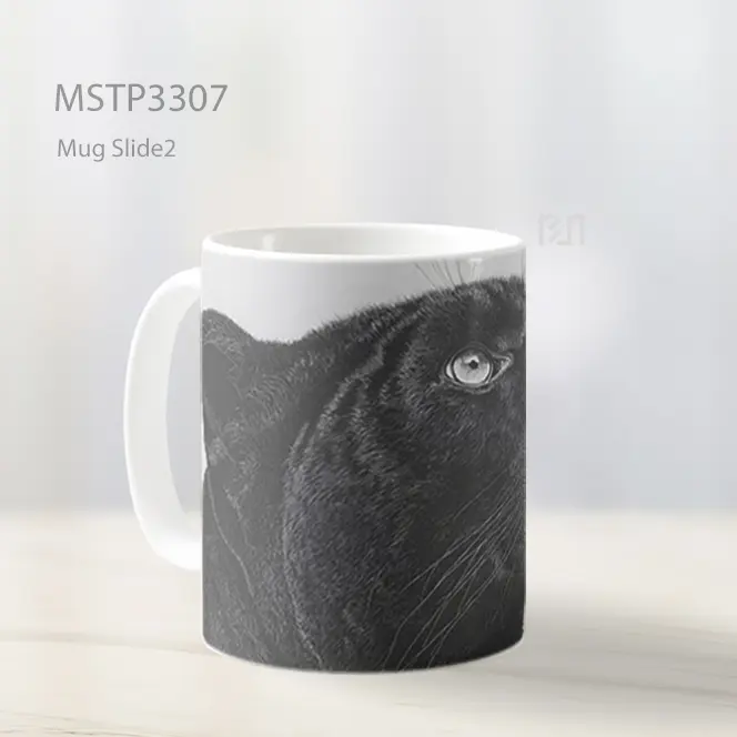 Harimau Hitam Realistik Mug MSTP3307 - All-side / Desain