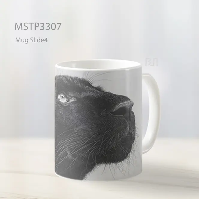 Harimau Hitam Realistik Mug MSTP3307