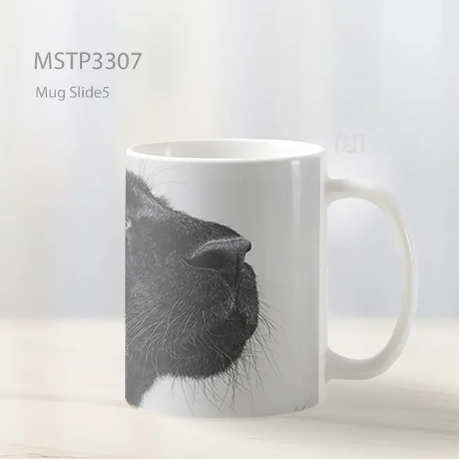 Harimau Hitam Realistik Mug MSTP3307 - All-side / Desain