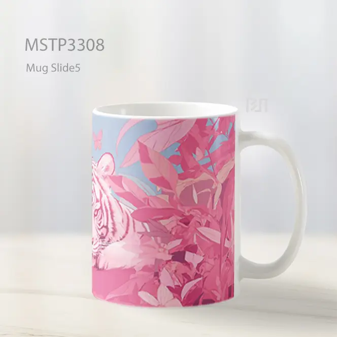 Harimau Pink Mug MSTP3308 - All-side / Desain