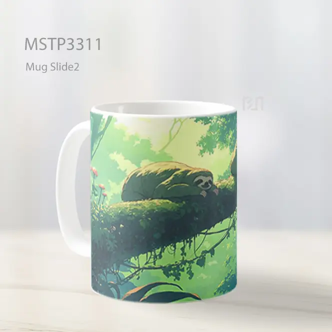 Hewan Di Pohon Hujan Mug MSTP3311 - All-side / Desain