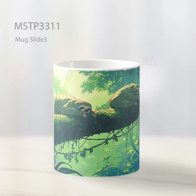 Hewan Di Pohon Hujan Mug MSTP3311 - All-side / Desain