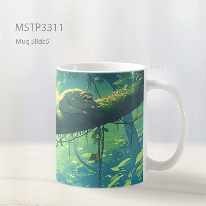 Hewan Di Pohon Hujan Mug MSTP3311 - All-side / Desain