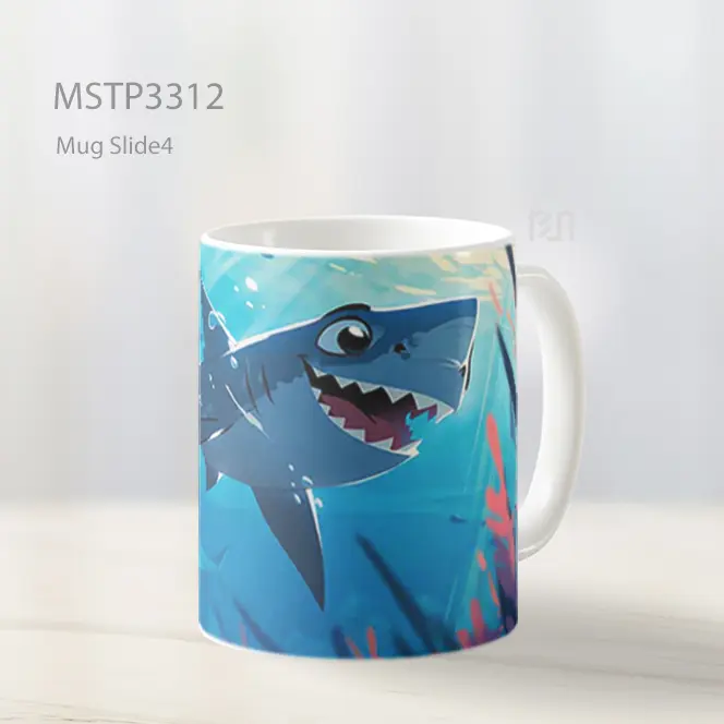 Hiu Biru Berenang Mug MSTP3312