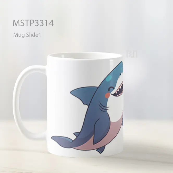Hiu Pasangan Bahagia Mug MSTP3314 - All-side / Desain
