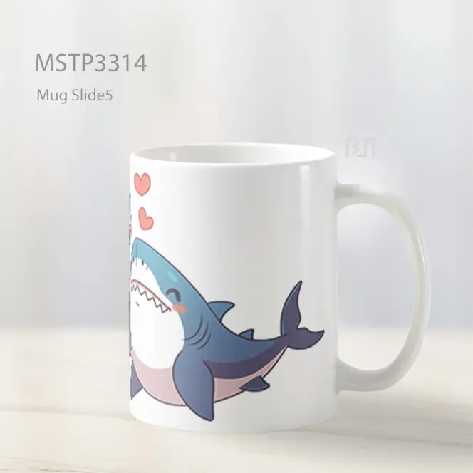 Hiu Pasangan Bahagia Mug MSTP3314 - All-side / Desain