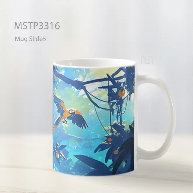 Hutan Ajaib Dengan Buah Bersinar Mug MSTP3316 - All-side / Desain