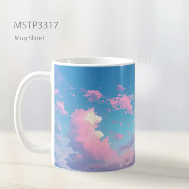 Hutan Biru Magis Mug MSTP3317 - All-side / Desain