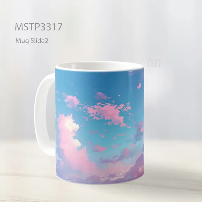 Hutan Biru Magis Mug MSTP3317 - All-side / Desain