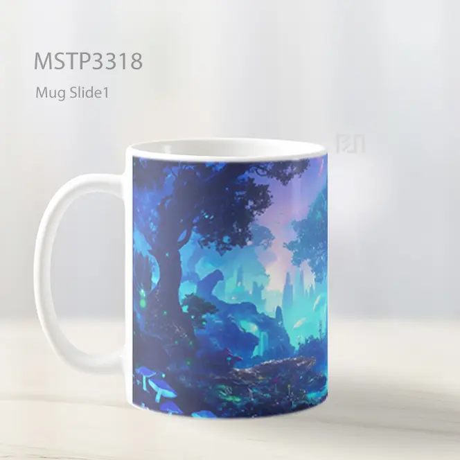 Hutan Cahaya Biru Mug MSTP3318 - All-side / Desain