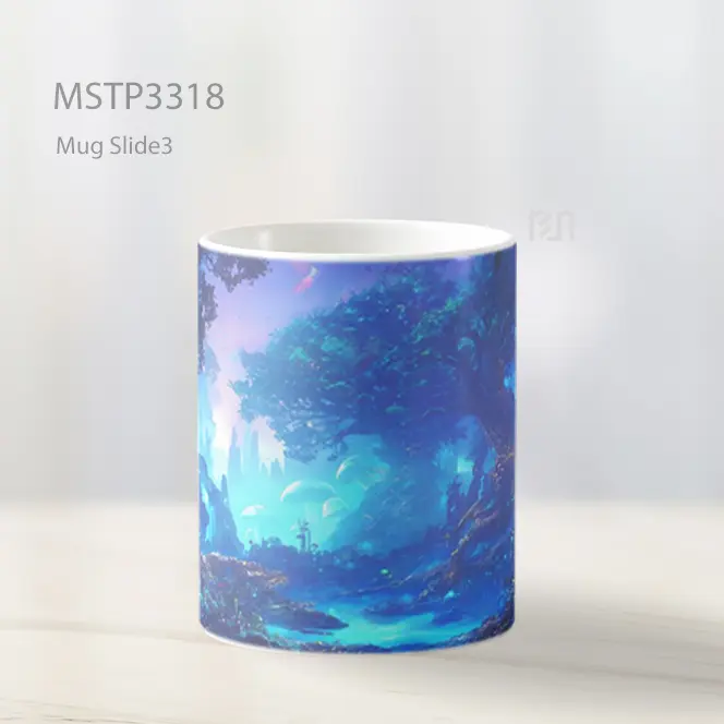 Hutan Cahaya Biru Mug MSTP3318 - All-side / Desain