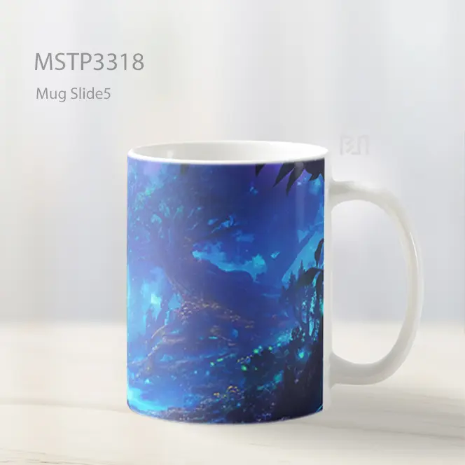 Hutan Cahaya Biru Mug MSTP3318 - All-side / Desain