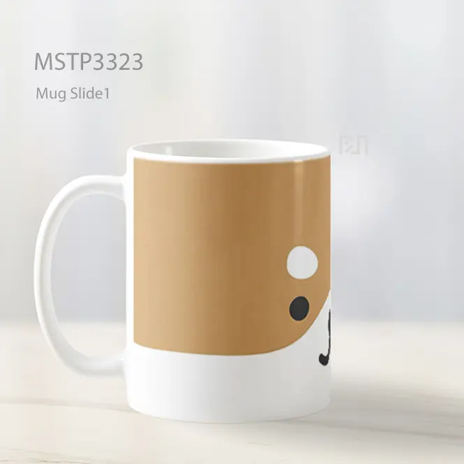 Ilustrasi Wajah Anjing Mug MSTP3323 - All-side / Desain