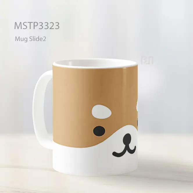Ilustrasi Wajah Anjing Mug MSTP3323 - All-side / Desain
