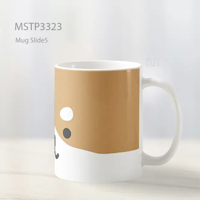 Ilustrasi Wajah Anjing Mug MSTP3323 - All-side / Desain