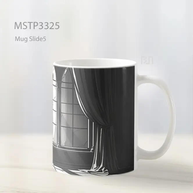 Jendela Hitam Putih Mug MSTP3325 - All-side / Desain