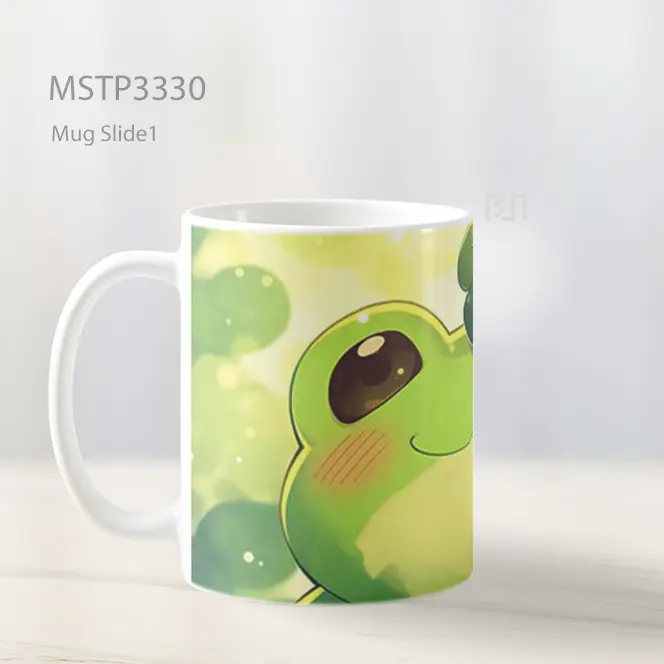 Katak Lucu Beruntung Mug MSTP3330 - All-side / Desain