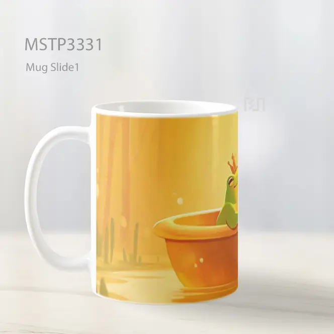 Katak Mandi Di Bak Kayu Mug MSTP3331 - All-side / Desain