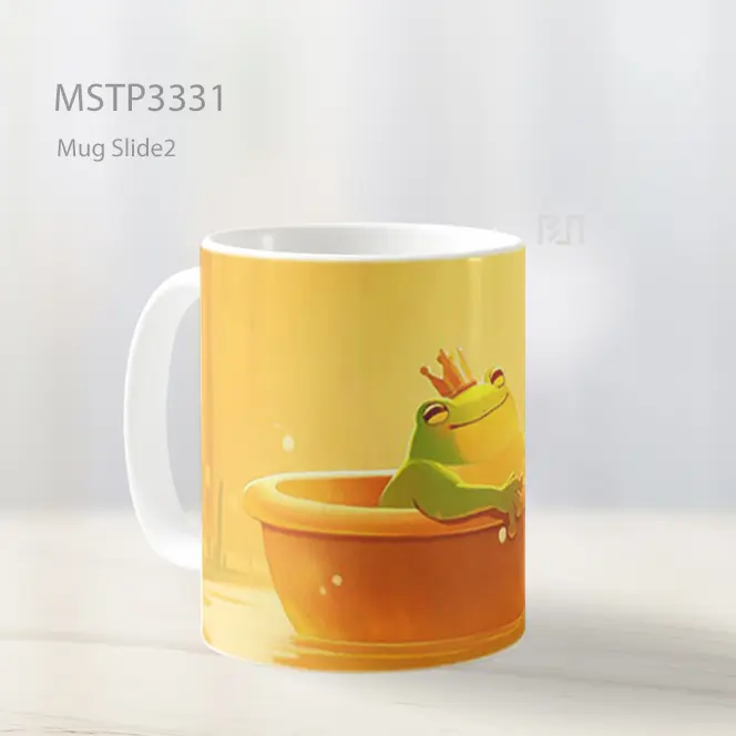 Katak Mandi Di Bak Kayu Mug MSTP3331 - All-side / Desain