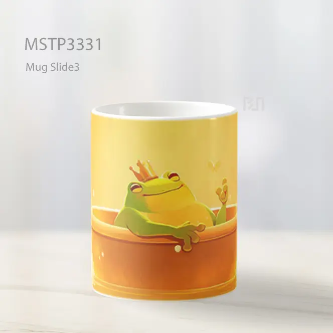 Katak Mandi Di Bak Kayu Mug MSTP3331 - All-side / Desain