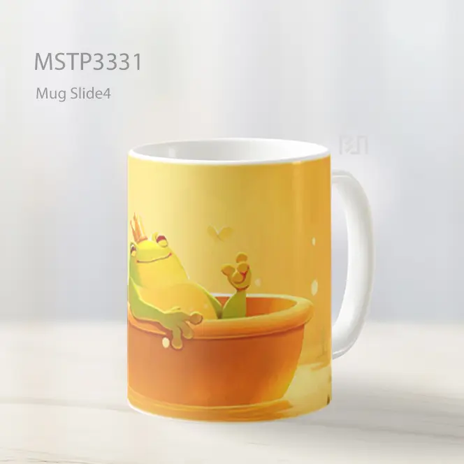 Katak Mandi Di Bak Kayu Mug MSTP3331