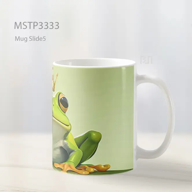 Katak Raja Dengan Mahkota Emas Mug MSTP3333 - All-side / Desain