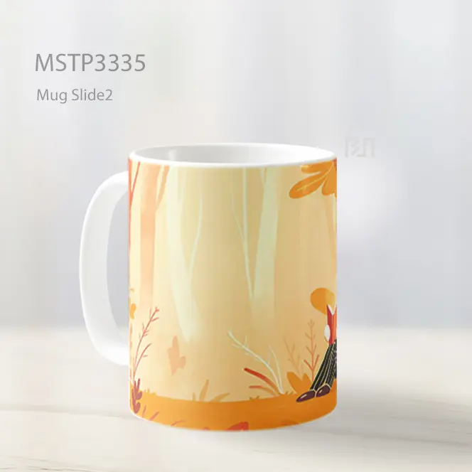 Kelinci Membaca Mug MSTP3335 - All-side / Desain