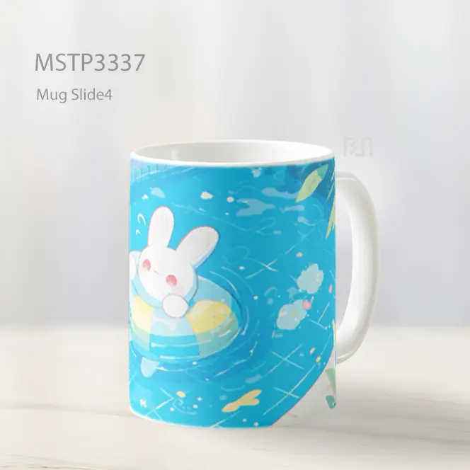 Kelinci Renang Lucu Mug MSTP3337