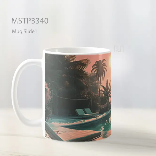 Kolam Malam Tropis Mug MSTP3340 - All-side / Desain