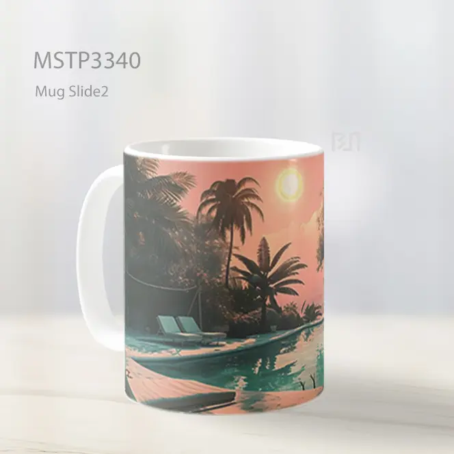Kolam Malam Tropis Mug MSTP3340 - All-side / Desain