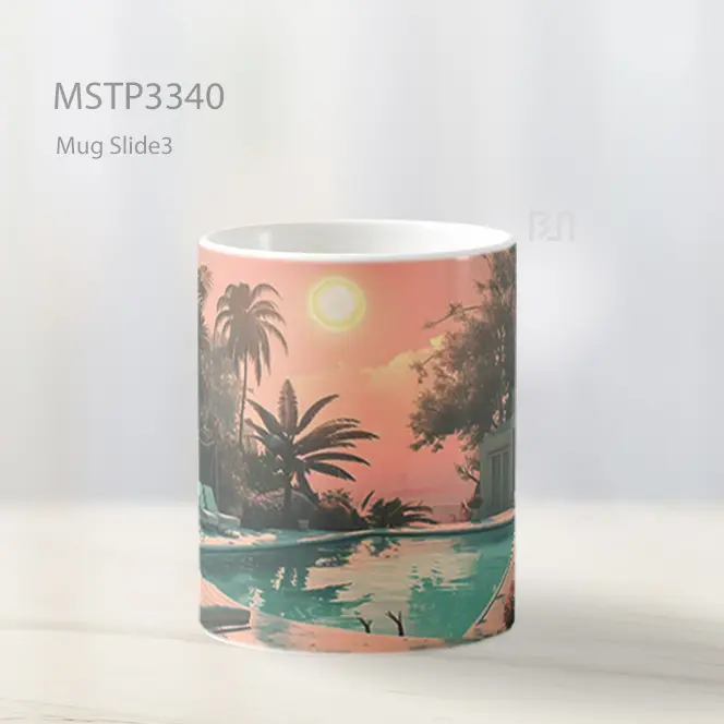 Kolam Malam Tropis Mug MSTP3340 - All-side / Desain