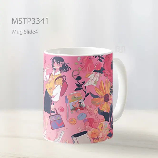 Kolase Bunga Ceria Mug MSTP3341