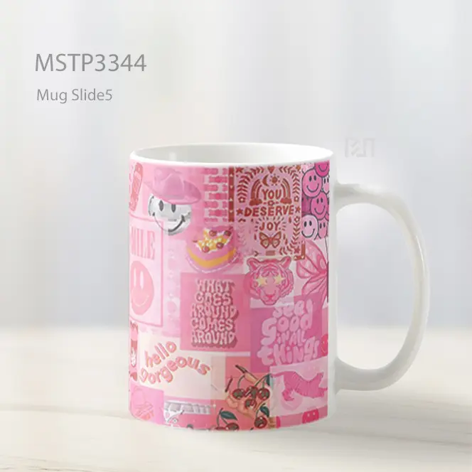 Kolase Pink Ceria Mug MSTP3344 - All-side / Desain