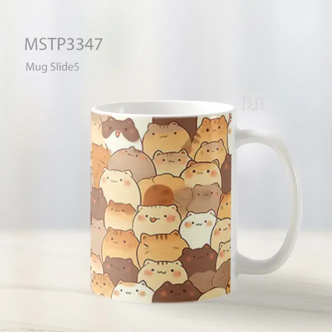 Koloni Kucing Lucu Mug MSTP3347 - All-side / Desain