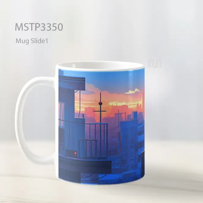Kota Senja Lembut Mug MSTP3350 - All-side / Desain