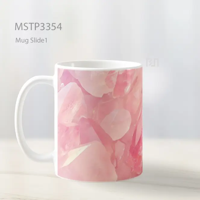 Kristal Pink Mug MSTP3354 - All-side / Desain