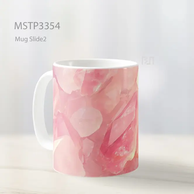 Kristal Pink Mug MSTP3354 - All-side / Desain