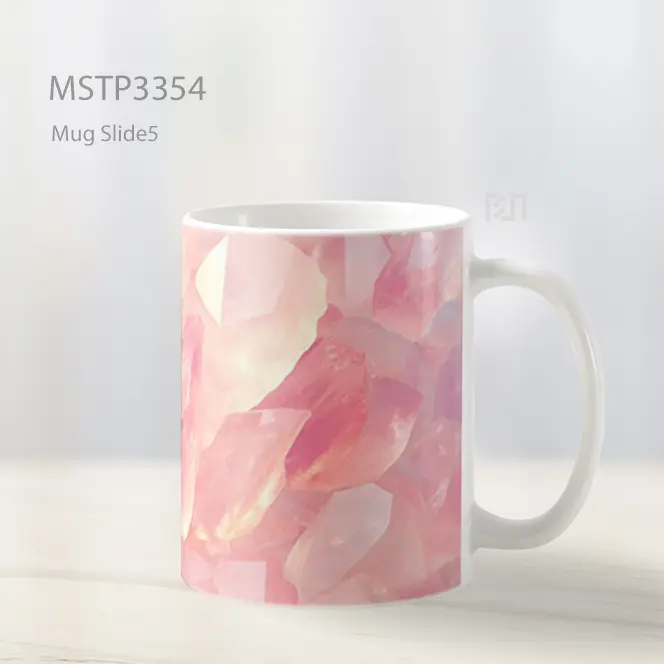 Kristal Pink Mug MSTP3354 - All-side / Desain