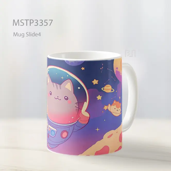 Kucing Astronot Mug MSTP3357