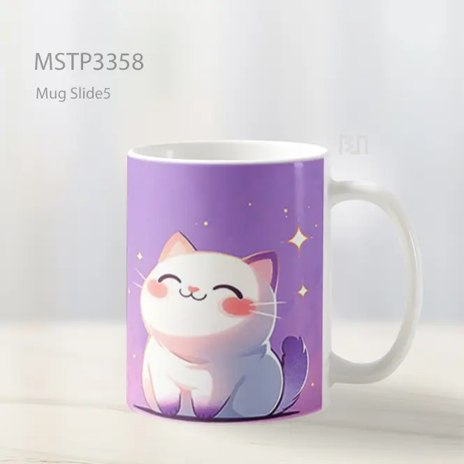 Kucing Bahagia Mug MSTP3358 - All-side / Desain