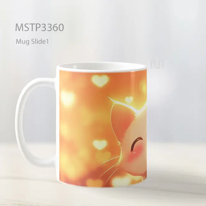 Kucing Bersinar Mug MSTP3360 - All-side / Desain
