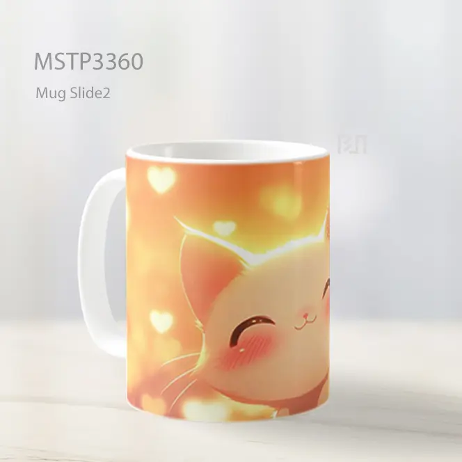 Kucing Bersinar Mug MSTP3360 - All-side / Desain