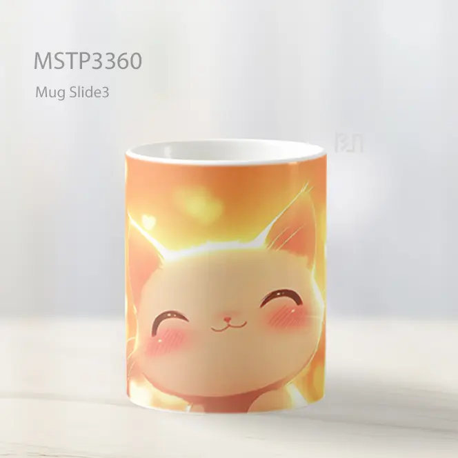 Kucing Bersinar Mug MSTP3360 - All-side / Desain