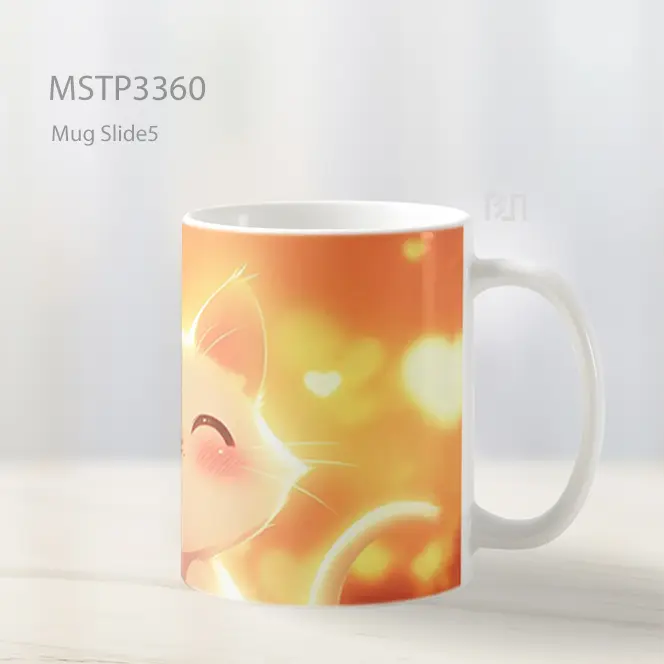 Kucing Bersinar Mug MSTP3360 - All-side / Desain