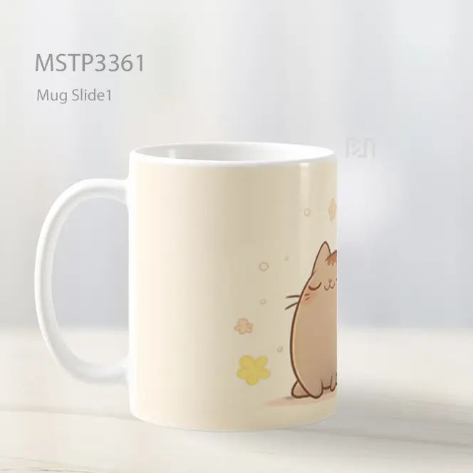 Kucing Bundar Mug MSTP3361 - All-side / Desain