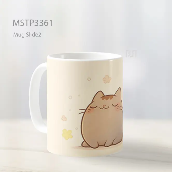 Kucing Bundar Mug MSTP3361 - All-side / Desain
