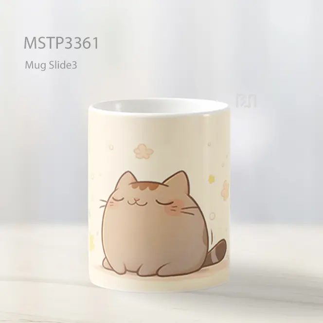 Kucing Bundar Mug MSTP3361 - All-side / Desain